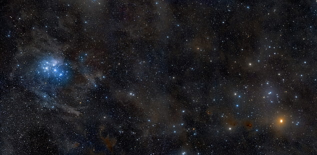 bintang di wallpaper langit, bintang, rasi bintang, The Pleiades, Taurus, The Hyades, Wallpaper HD HD wallpaper
