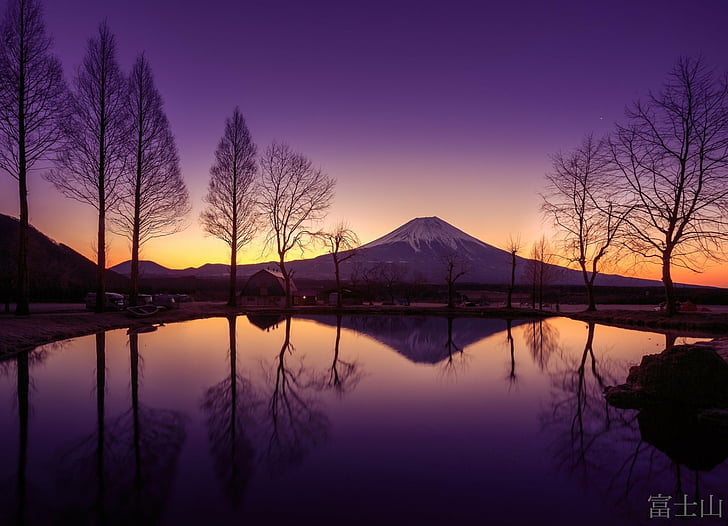 ภูเขาไฟภูเขาไฟฟูจิฟูจิยามะประเทศญี่ปุ่น, วอลล์เปเปอร์ HD