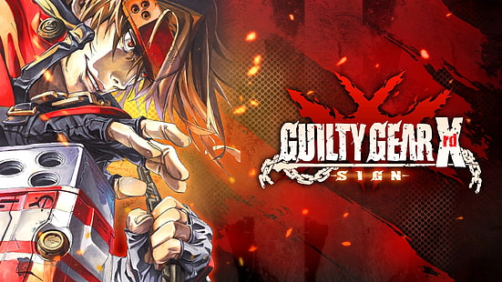 guilty gear xrd sign, sol badguy, sword, anime style games, Anime, HD wallpaper HD wallpaper