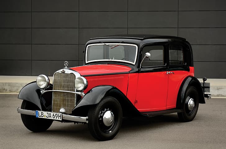 photo, Mercedes-Benz, Retro, Car, Limousine, 200 sunshine, 1933-36, HD wallpaper
