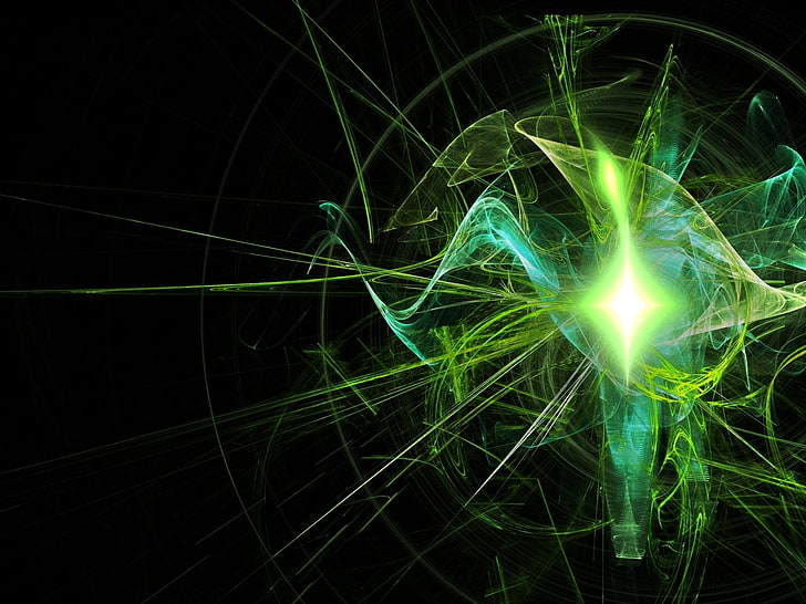 Abstract, Green, Light, Lines, Pink, Portal (Video Game), Supernova, HD wallpaper