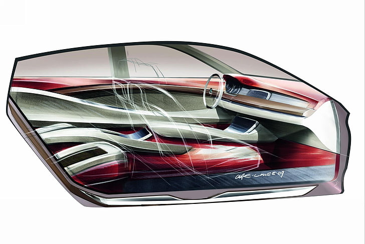 BMW Concept Serie 5 Gran Turismo, bmw_5 series_gt_concept interior_, auto, Sfondo HD