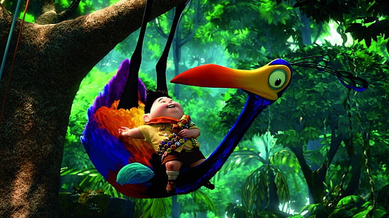 Russell dari Atas, Atas (film), Disney Pixar, film animasi, Wallpaper HD HD wallpaper