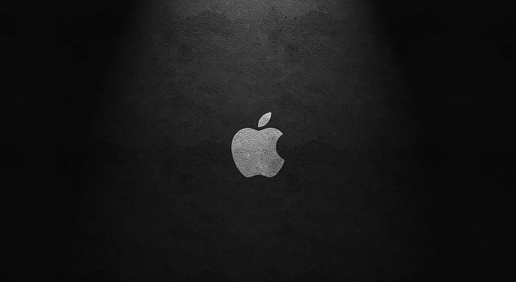 Apple Leather, Компьютеры, Mac, яблоко, темный, applelogo, кожа, элегантный, черный, компьютер, Macintosh, HD обои