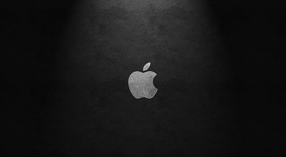 Apfel Leder, Computer, Mac, Apfel, dunkel, Applelogo, Leder, elegant, schwarz, Computer, Macintosh, HD-Hintergrundbild HD wallpaper