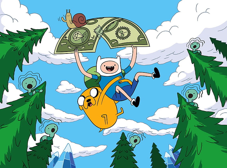 Adventure Time Jack and Finn, Adventure Time, Cartoon Network, cartoon, Jake the Dog, Finn the Human, HD wallpaper