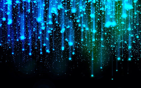 blaue und schwarze Neonlichter, Oberfläche, Linie, Punkt, Licht, HD-Hintergrundbild HD wallpaper