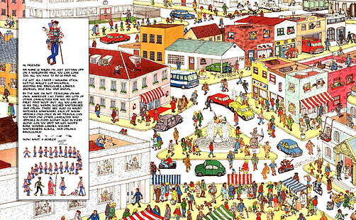 หาเกม Waldo, Game, Where's Waldo?, วอลล์เปเปอร์ HD HD wallpaper
