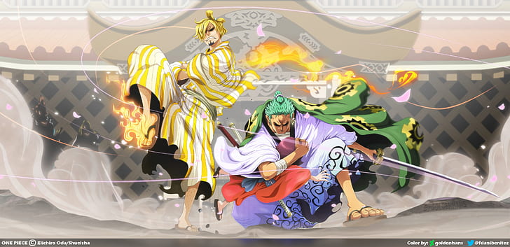 One Piece, Roronoa Zoro, Sanji (One Piece), Toko (One Piece), Fondo de pantalla HD