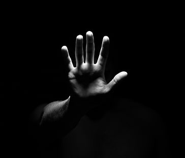 يد الشخص المناسب ، اليد ، الظلال ، الأصابع، خلفية HD HD wallpaper