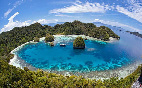 Раджа Ампат Тропически острови Индонезия Тапет за работен плот Hd 5200 × 3250, HD тапет HD wallpaper