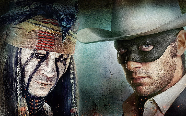 Movie, The Lone Ranger, Armie Hammer, John Reid, Johnny Depp, Tonto, HD wallpaper