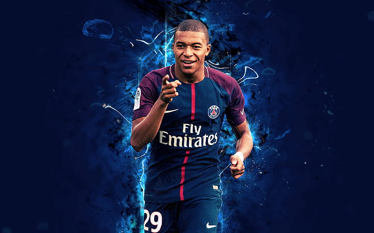 Soccer, Kylian Mbappé, Paris Saint-Germain F.C., HD wallpaper