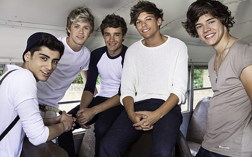 One Direction Tersenyum, satu arah, One Direction, dude, guys, celebs, selebriti, Wallpaper HD HD wallpaper