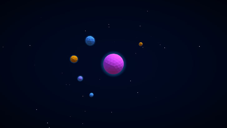 อวกาศดาวเคราะห์ดวงดาว 3D ศิลปะดิจิทัลกาแล็กซี่, วอลล์เปเปอร์ HD