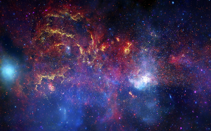 Nebulosa colorata Galaxy-Expanse Space HD Wallpaper, spazio, Sfondo HD