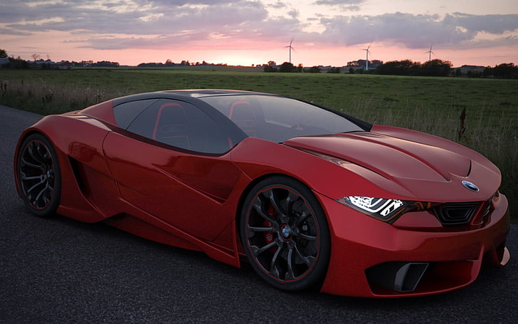 Auto, BMW, Concept Cars, rote Autos, HD-Hintergrundbild