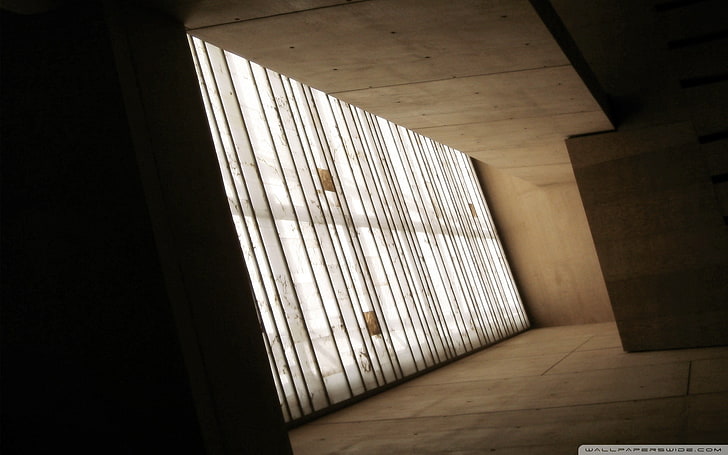 kabinet kayu putih dan coklat, sederhana, arsitektur, Wallpaper HD