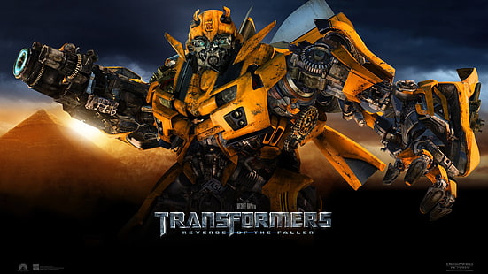 ภาพประกอบ Transformers, Transformers, Transformers: Revenge of the Fallen, Bumblebee, ภาพยนตร์, ศิลปะดิจิทัล, หุ่นยนต์, วอลล์เปเปอร์ HD HD wallpaper