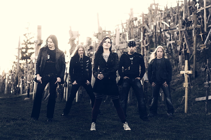 дамски черен топ с дълъг ръкав, метал, Dark Passion Play, промо, Nightwish, симфо, HD тапет