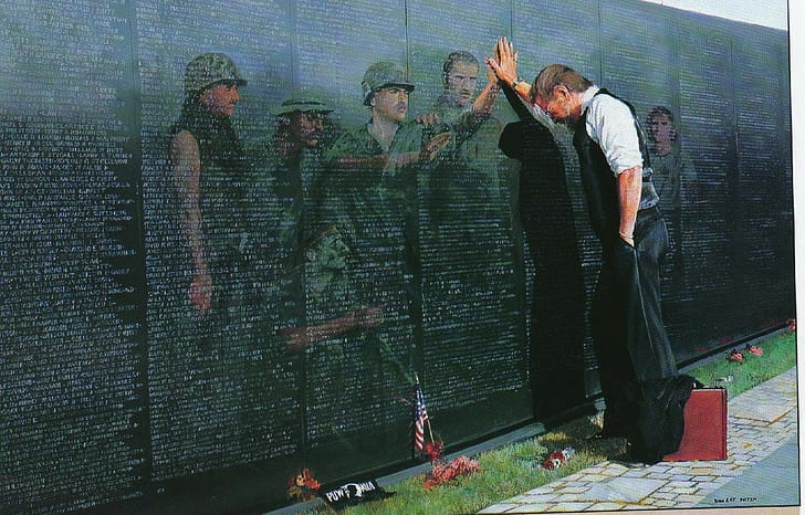 Vietnam War, memorial, war, HD wallpaper