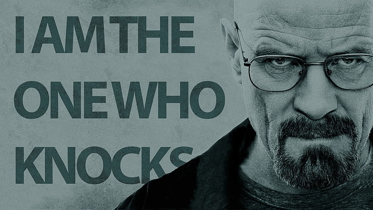 man face with text overlay, Breaking Bad, Walter White, typography, monochrome, Bryan Cranston, HD wallpaper