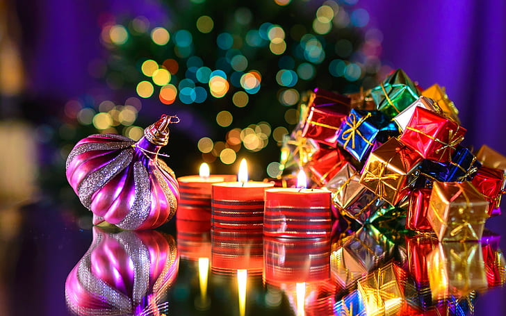 Weihnachtsspielzeugkerze, Kerze, Spielzeug, Weihnachten, neues Jahr, HD-Hintergrundbild