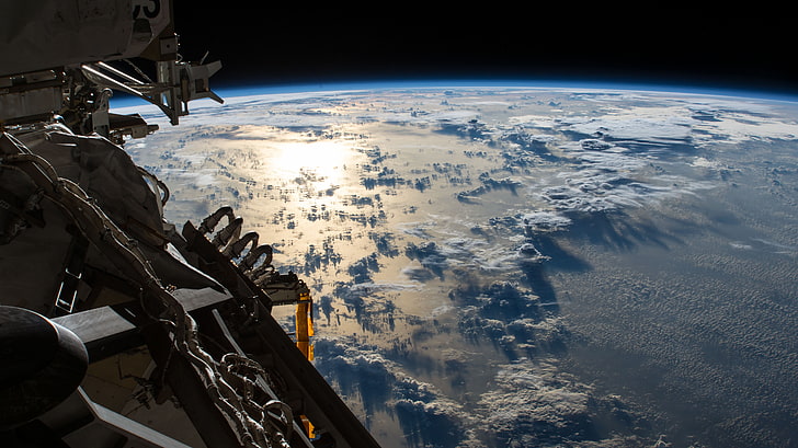 NASA, luar angkasa, Samudra Pasifik, ISS, Bumi, Wallpaper HD