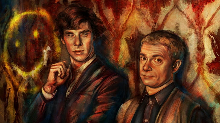 Sherlock, Fernsehserie, Benedict Cumberbatch, Martin Mann, HD-Hintergrundbild