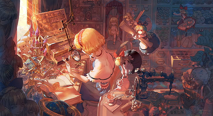 アリス・マーガトロイド（東方）、東方、アニメ、アニメの女の子、 HDデスクトップの壁紙
