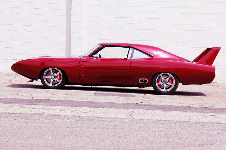 Dodge Daytona, araba, kırmızı araba, Plymouth Superbird, HD masaüstü duvar kağıdı