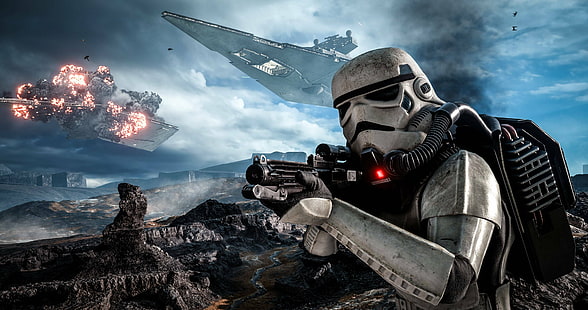 4096x2160 px, action, Battlefront, fi, Fighting, Futuristic, sci, shooter, Star, Wars, HD tapet HD wallpaper