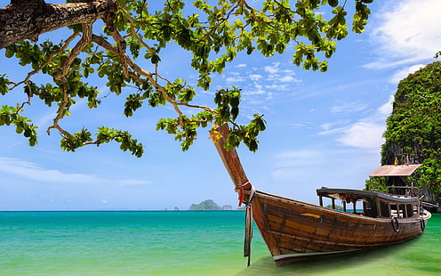Piękna przyroda Tajlandia plaża Tapeta panoramiczna 98754, Tapety HD HD wallpaper