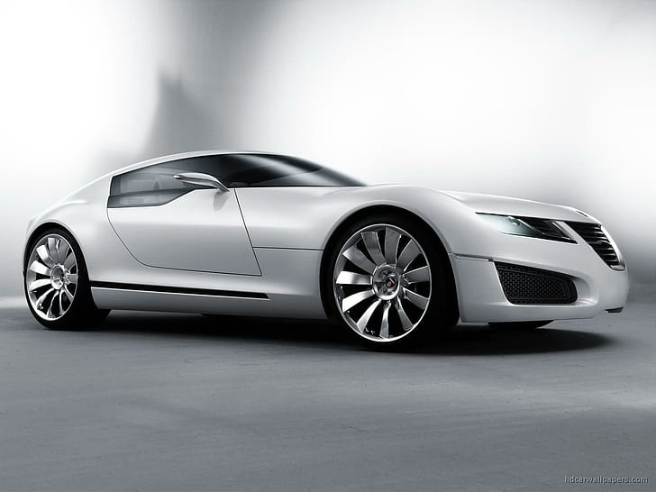 Saab Aero X Concept, silver sports coupe, concept, saab, aero, cars, Fondo de pantalla HD