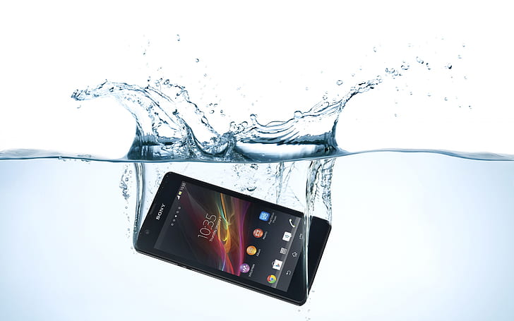 Sony Xperia Swimming, smartphone, sony xperia, HD wallpaper