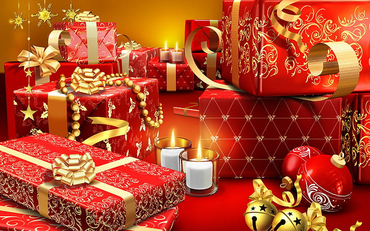 wakacje, ozdoby świąteczne, Boże Narodzenie, Tapety HD