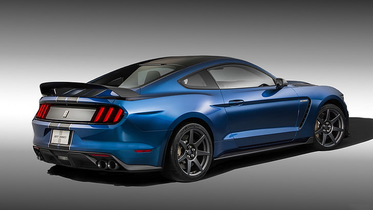 Ford Mustang Shelby, Shelby GT350, voiture, voitures bleues, Fond d'écran HD