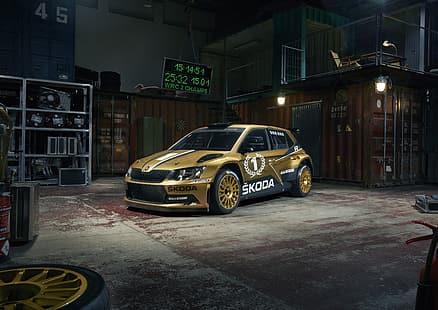 rallye, WRC, skoda, fabia, Fond d'écran HD HD wallpaper