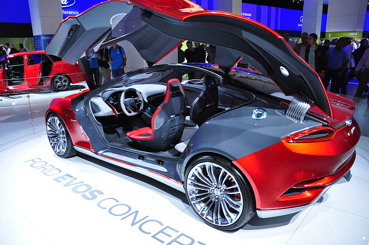 rotes Luxusauto, Ford, Auto, HD-Hintergrundbild