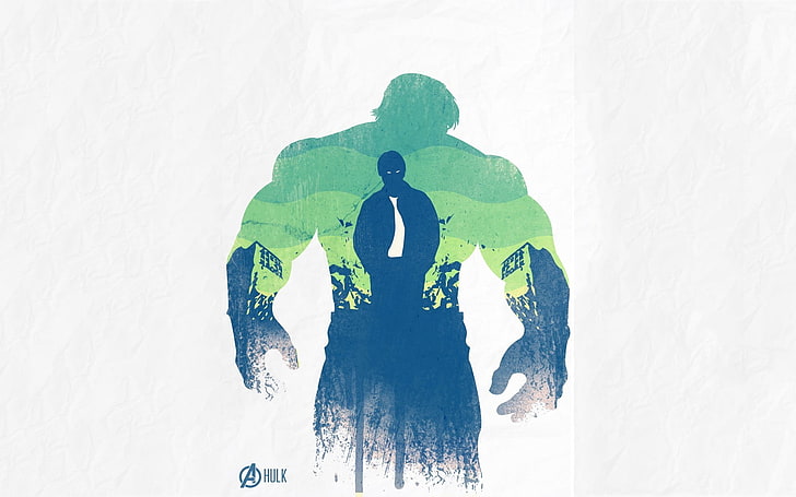 ilustração do homem, Hulk, Os Vingadores, HD papel de parede