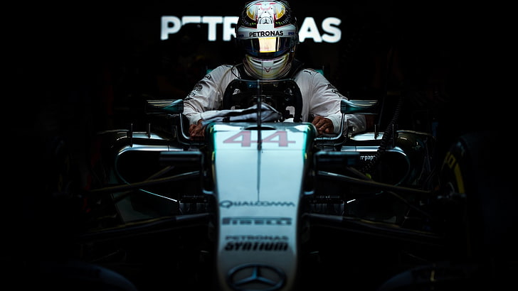 الفورمولا 1 ، بطل العالم لويس هاميلتون ، مرسيدس بنز، خلفية HD