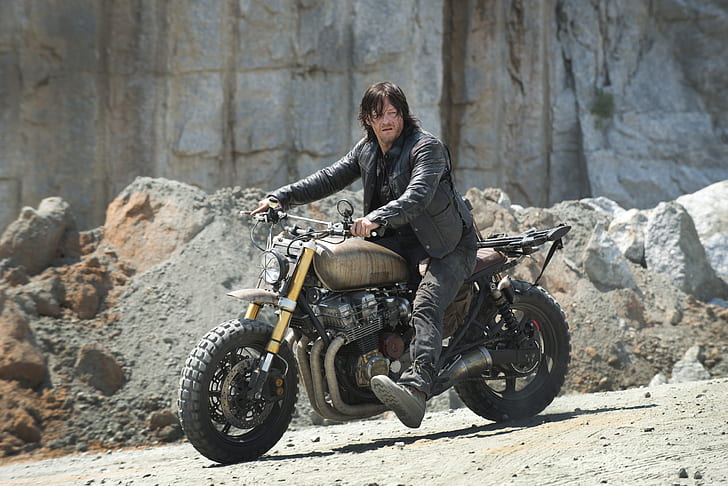 bike, The Walking Dead, Norman Reedus, Daryl, HD wallpaper
