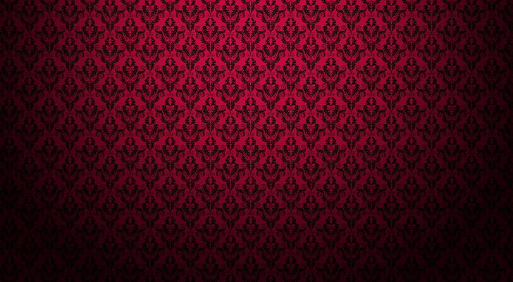Red Pattern, Aero, Patterns, pattern, red pattern, black and red pattern, HD wallpaper