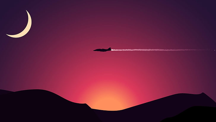 самолетна илюстрация, минимализъм, самолети, 350r (Star Citizen), HD тапет