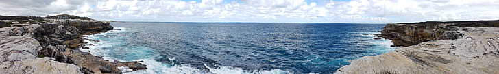 Panorama, Landschaft, Meer, HD-Hintergrundbild