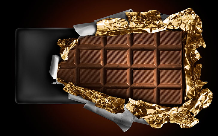 Schokoriegel, Fliesen, Schokolade, Folie, HD-Hintergrundbild