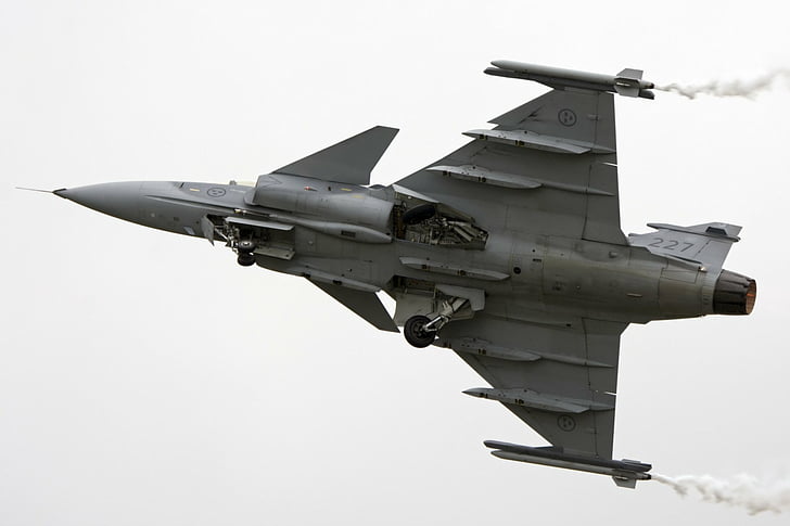 Cazas a reacción, Saab JAS 39 Gripen, Aviones, Cazas a reacción, Avión de combate, Fondo de pantalla HD