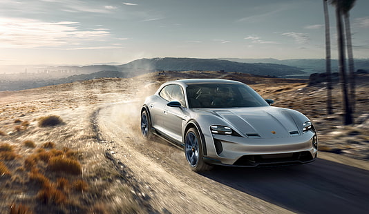 Автомобилно изложение в Женева, 4K, Porsche Mission E Cross Turismo, 2018, HD тапет HD wallpaper