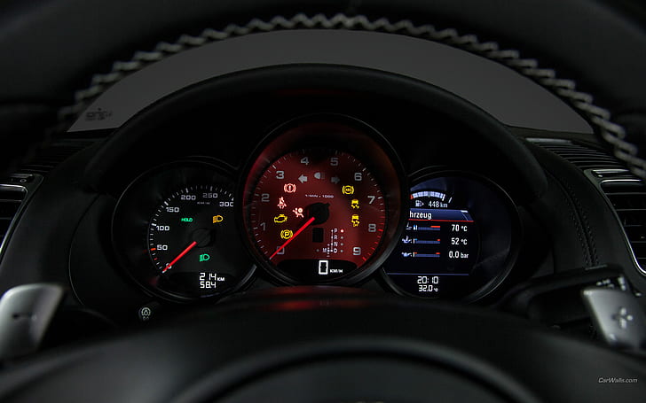 Porsche Boxster Gauges Dashboard Dash Interior HD, автомобили, porsche, интериор, тире, габарити, табло, boxster, HD тапет