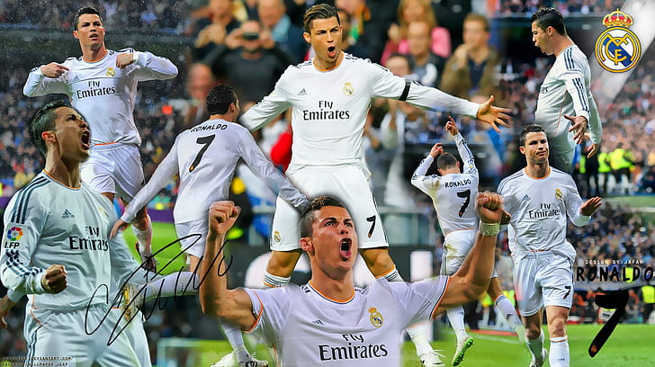 Криштиану Роналду 2014 Реал Мадрид, Криштиану Роналду, Роналду, Реал Мадрид, спорт, футбол, HD обои